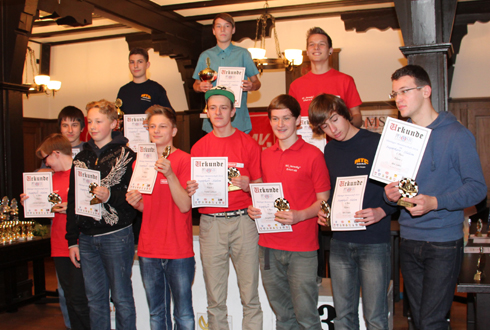 Siegerehrung Thüringenmeisterschaft 2014 Schmalkalden