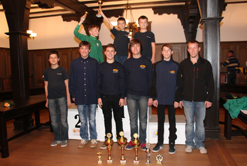 Siegerehrung Thüringenmeisterschaft 2014 Schmalkalden 15.11.2014